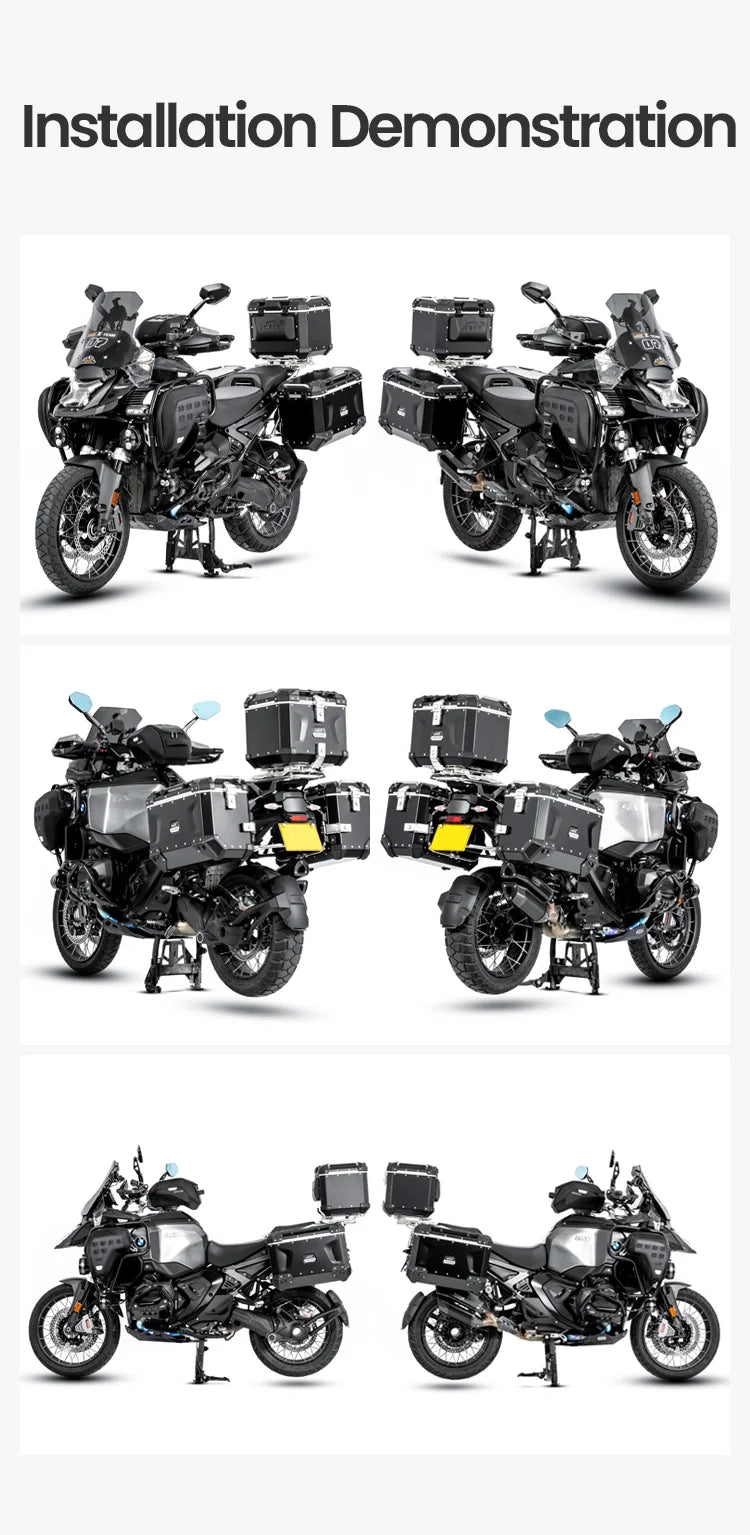 Dimostrazione di montaggio della LOBOO BTB20BK su BMW GS allestita
