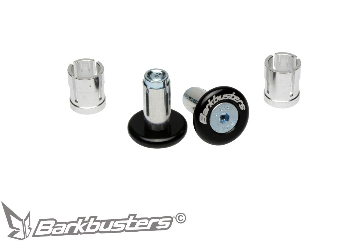 Coppia di tappi per estremita manubrio Barkbusters B-045 in alluminio anodizzato nero