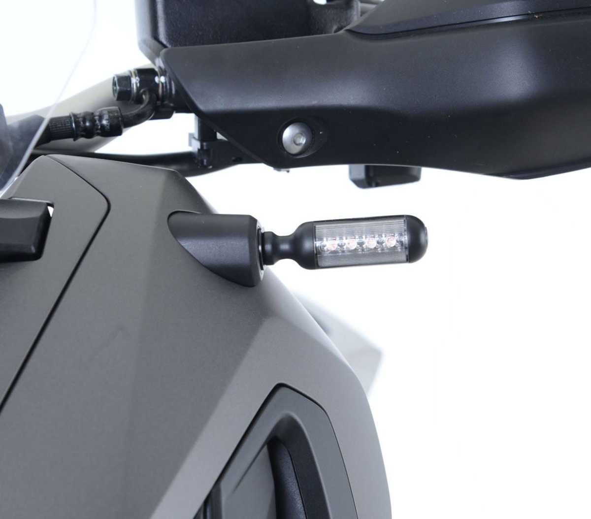 Adattatori per minifrecce anteriori per Honda X - ADV - / CB650R '19 - / CBR650R '19 - uso con minifrecce (minifrecce non incluse) - ENDURRAD