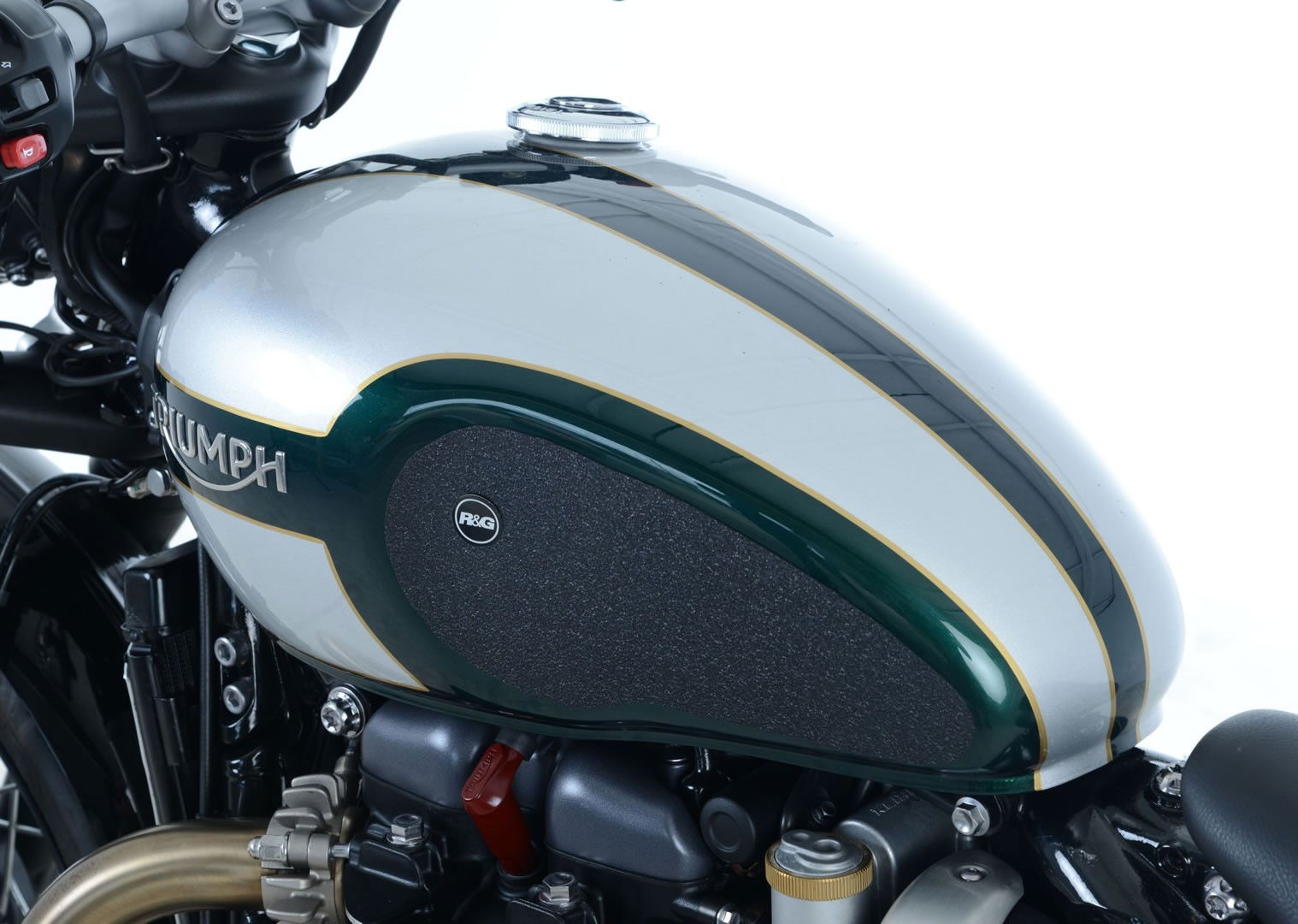 Adesivi antiscivolo serbatoio TRIUMPH Bonneville Bobber '17 nero