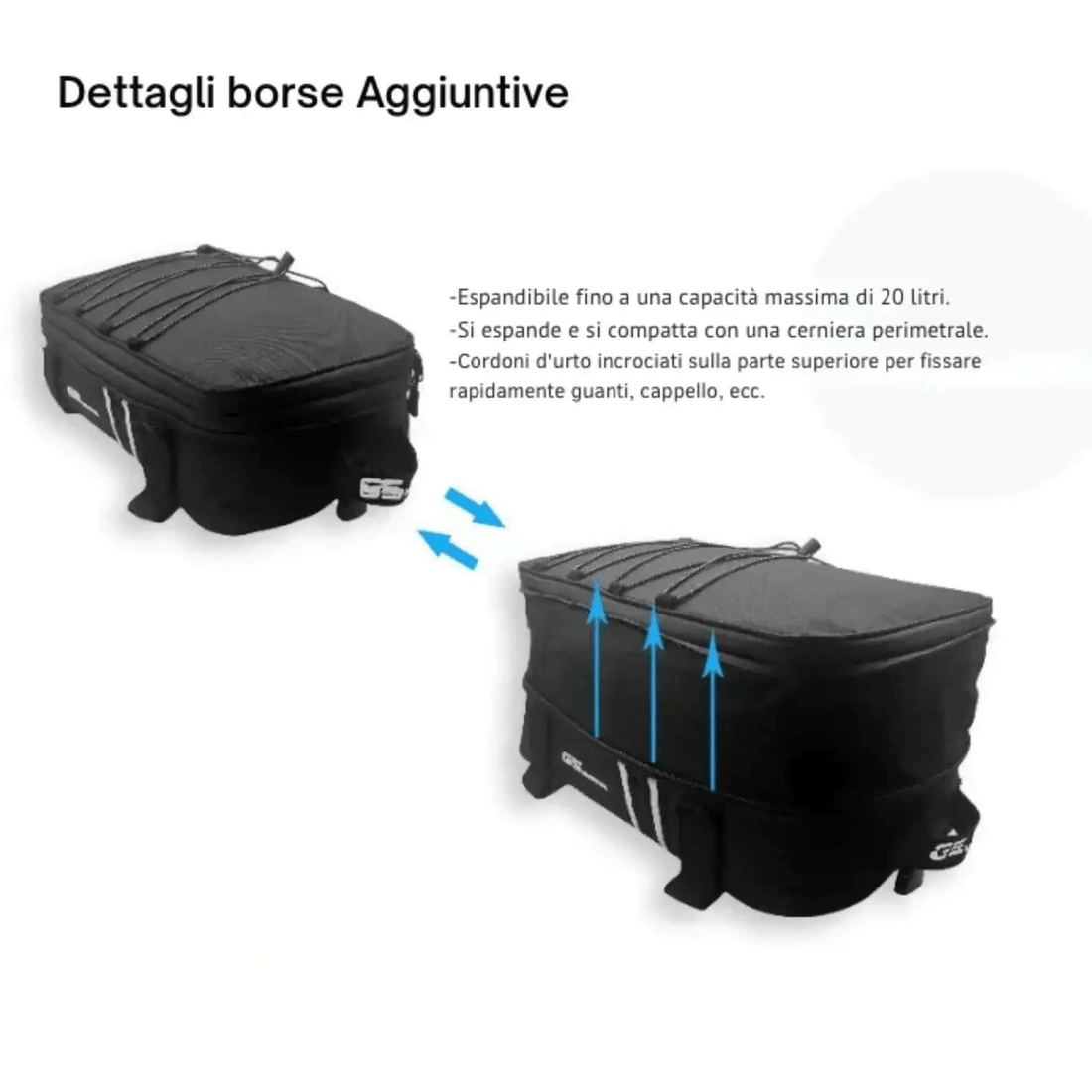 Additional bag for BMW GS top case - Endurrad.com
