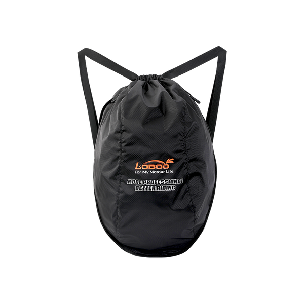 Borsa porta casco moto pieghevole a zaino in nylon
