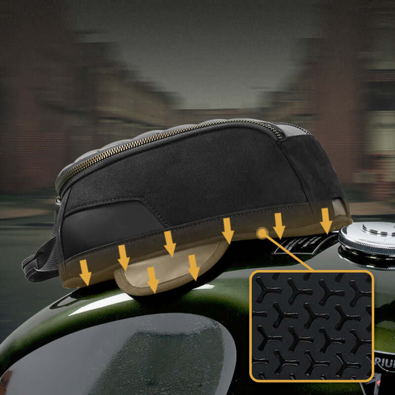 Vintage 3.5L magnetic tank bag - Endurrad.com