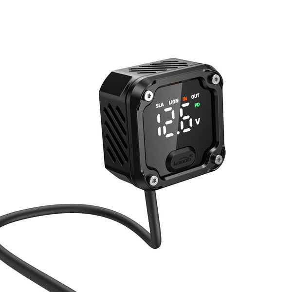 Presa USB-C doppia per moto 130 W bidirezionale con voltmetro