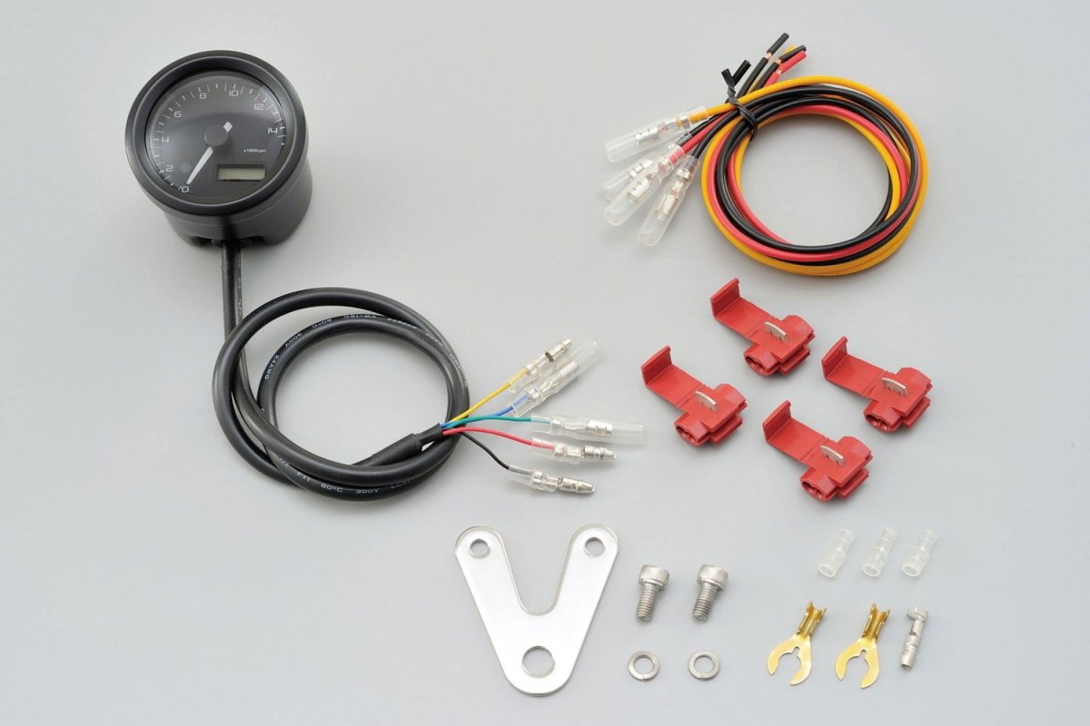 Contagiri analogico elettronico VELONA diam.48 15000RPM con staffa, E - MARK - ENDURRAD