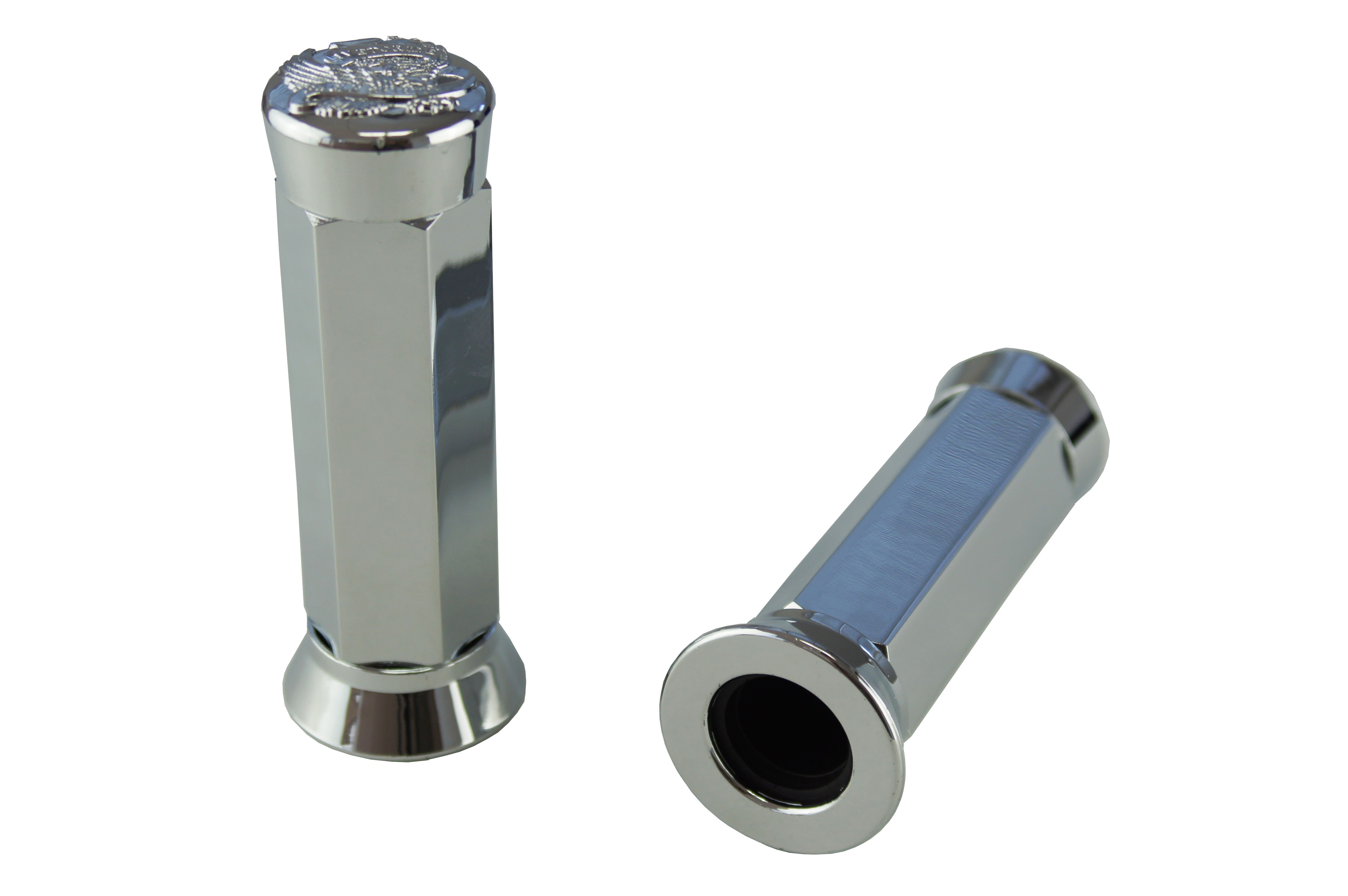 COPPIA MANOPOLE ALLUMINIO EAGLE FASHION L.135mm - CROMATE