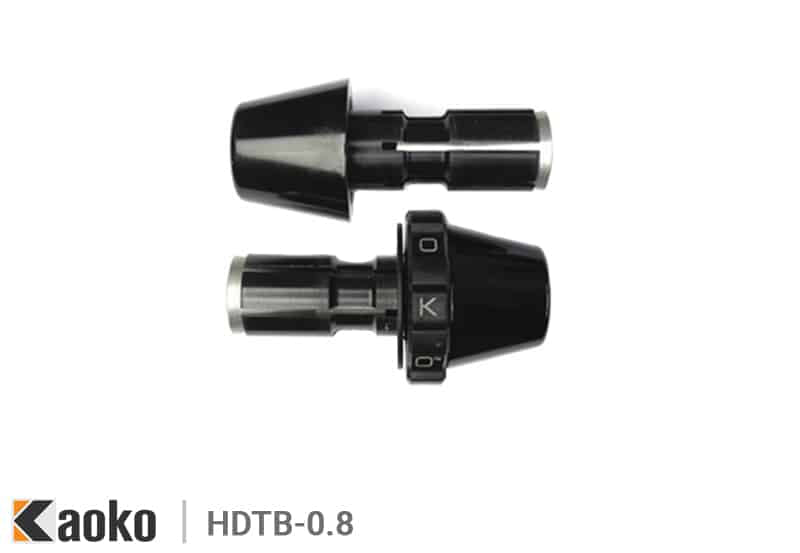 Kit cruise control Kaoko HDTB-0.8 per Harley-Davidson, nero a siluro, manubrio aftermarket 21 mm
