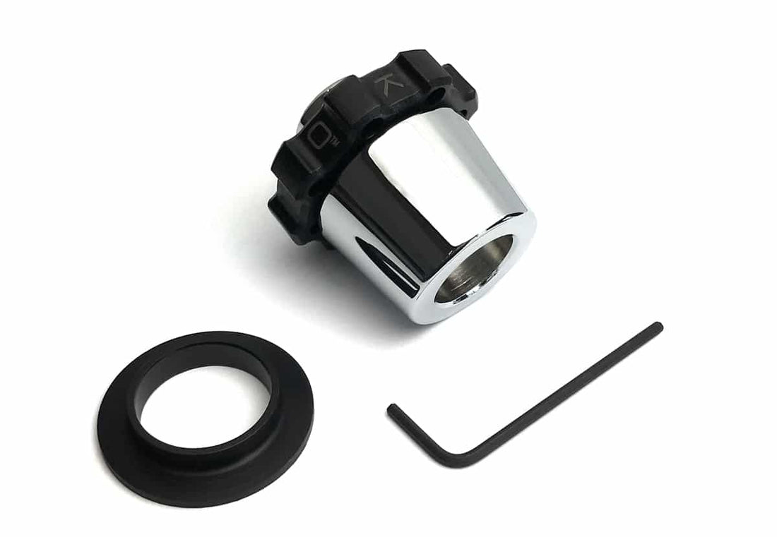 Kit cruise control Kaoko KYM100C per scooter Kymco Xciting 500, People e X-Town, cromato
