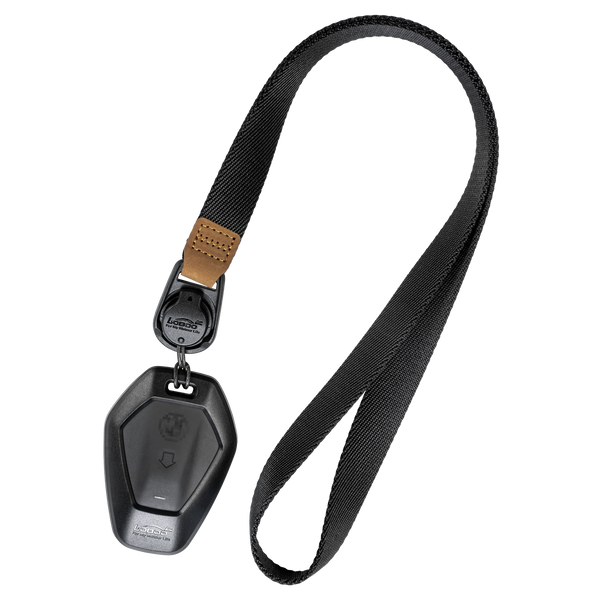 BMW motorcycle key case, Smart Key, with magnetic-release lanyard