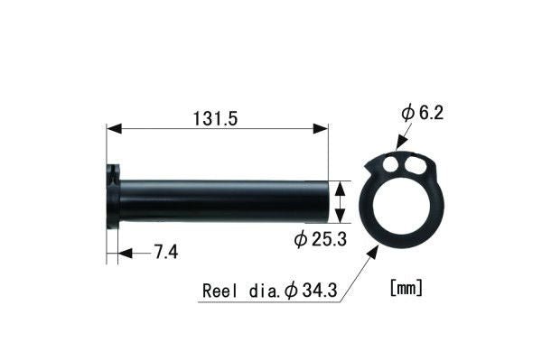 Daytona Manicotto dell’Acceleratore per Honda - 1 Comando Gas Senza Scanalature, 131,5 mm - ENDURRAD