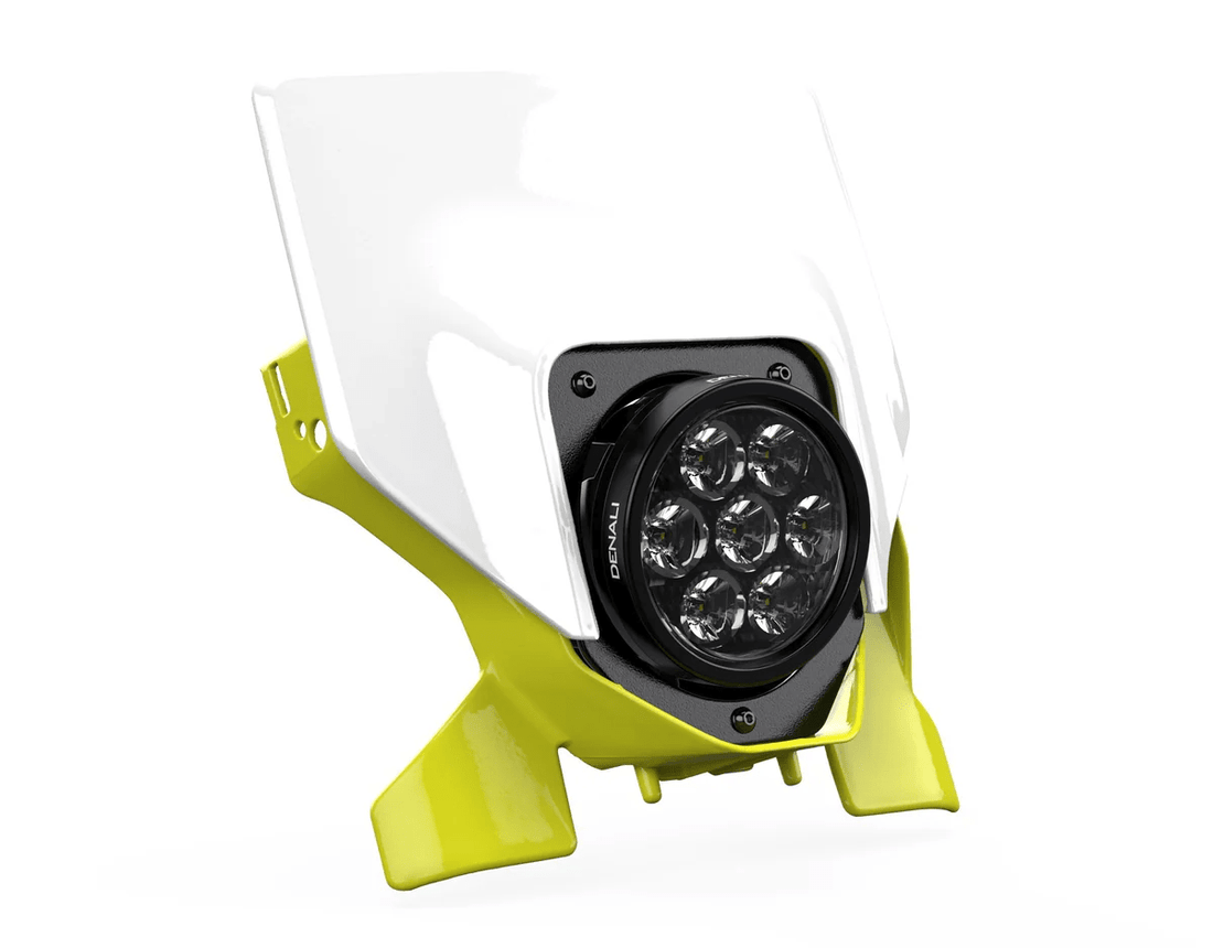 Kit faro rally DENALI con faretto D7 per Husqvarna FE e TE – vista 2