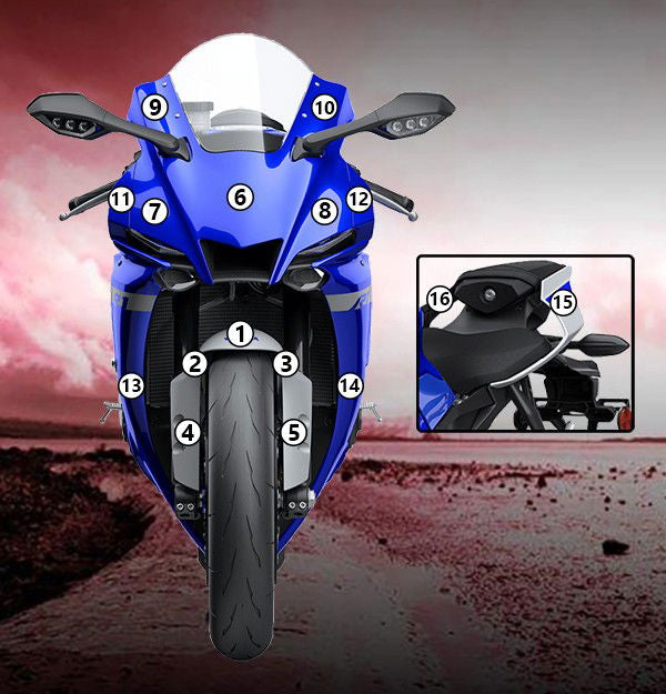 Pellicola adesiva per moto yamaha yzf-r1 2020