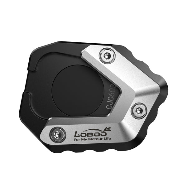 Kickstand Plate for CFMOTO 800MT-X and 1000MT-X | CNC aluminum, 107 g, mounts without removing the original foot