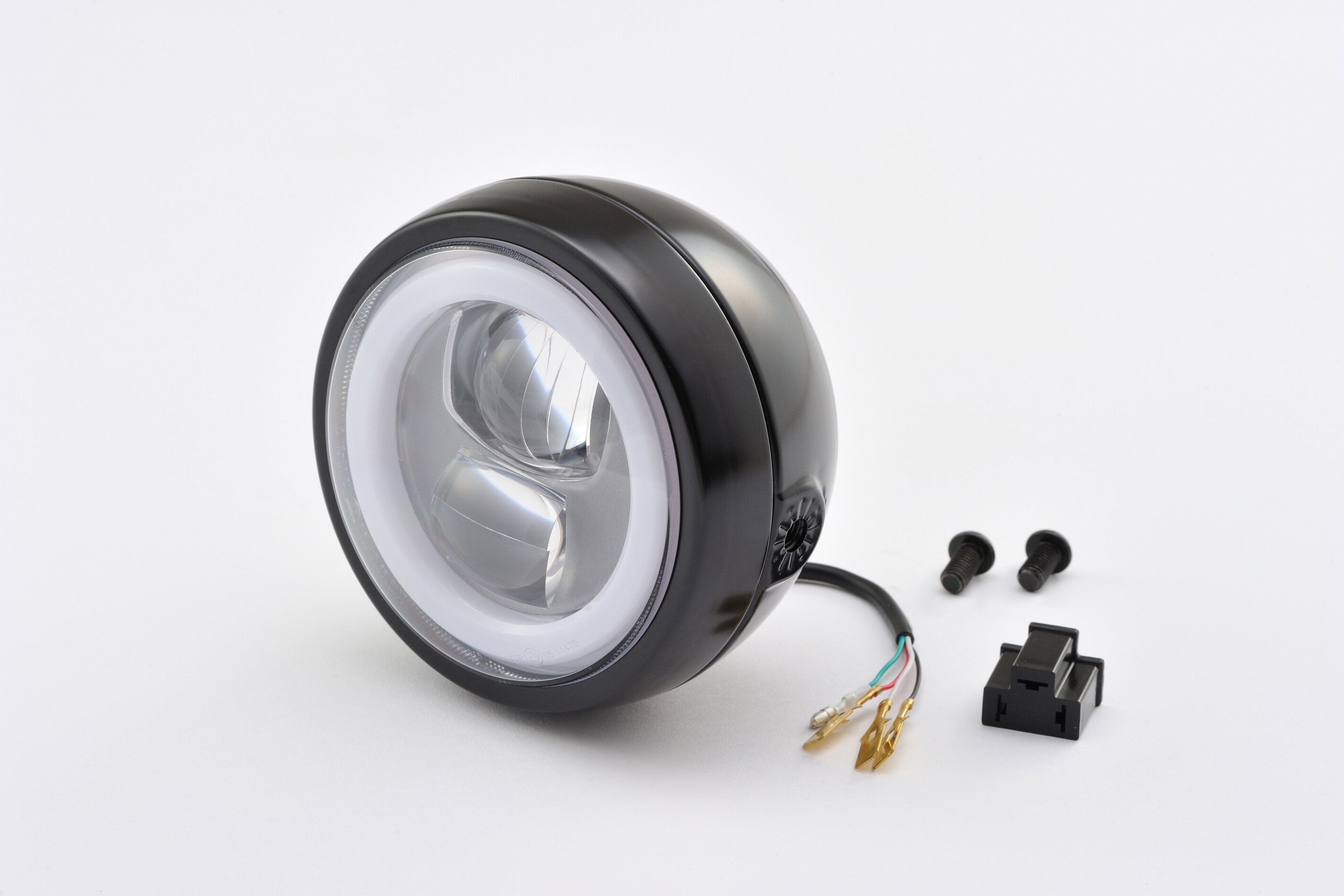 Fanale anteriore a LED "CAPSULE120" - montaggio laterale, E-MARKED