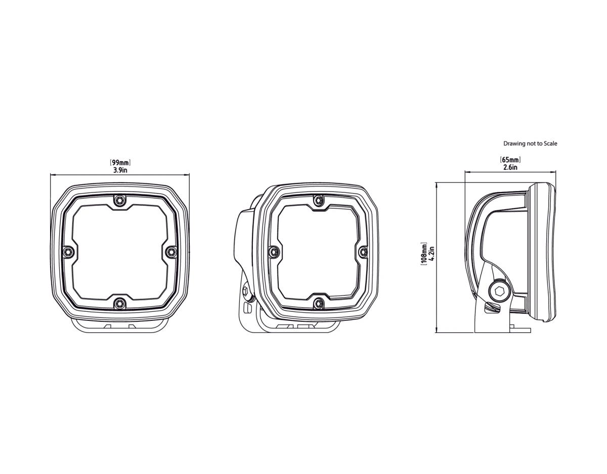 Fanale moto led D4 - 4380 lumen - ENDURRAD