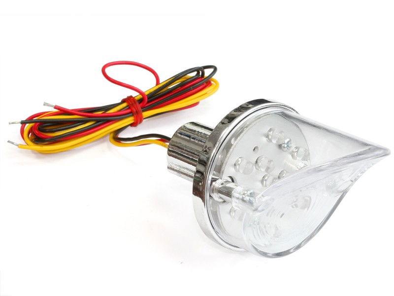 Fanalino posteriore trasparente a led universale "Daytona"