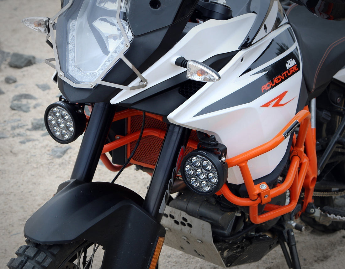 Faretto LED DENALI D7, vista posteriore con dissipatore