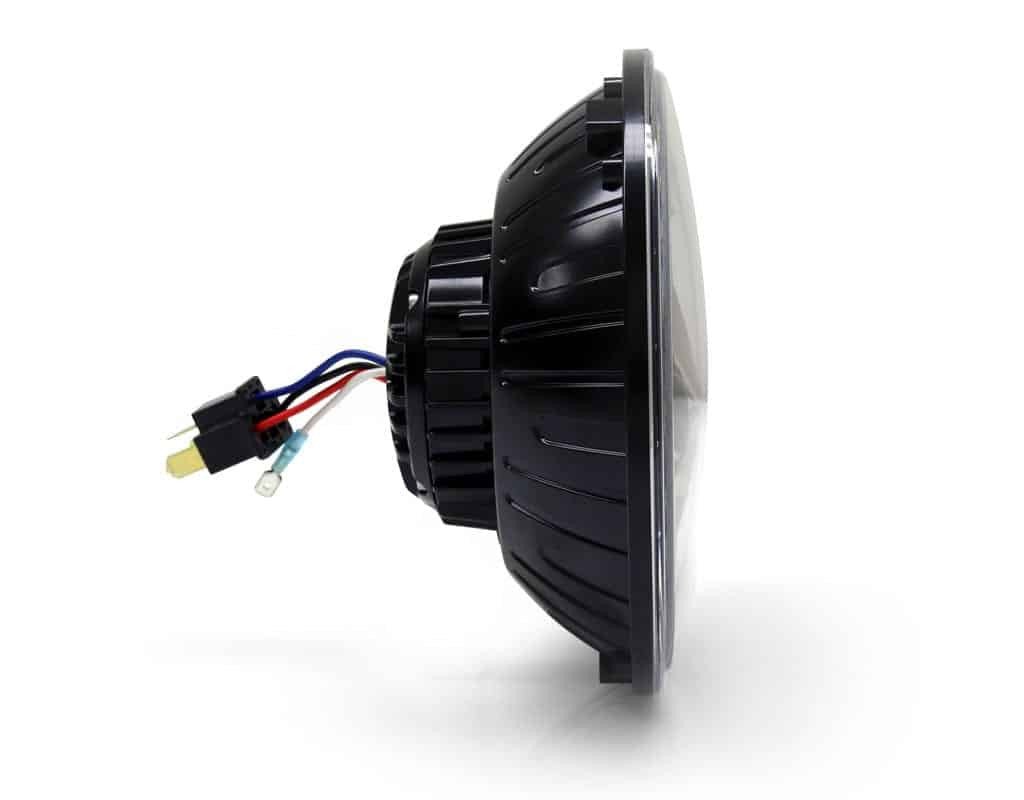 Faro LED DENALI M7E omologato E-Mark, vista dell'ottica