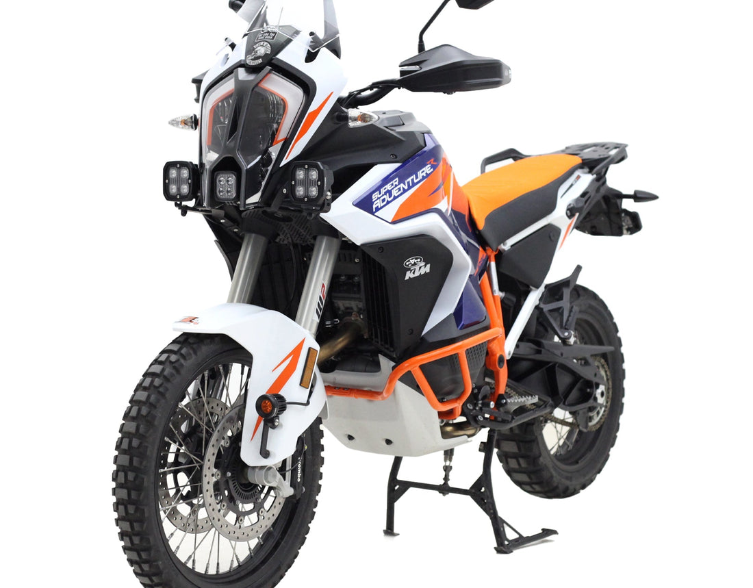 KTM 1290 Adventure S con faretti DENALI montati in basso