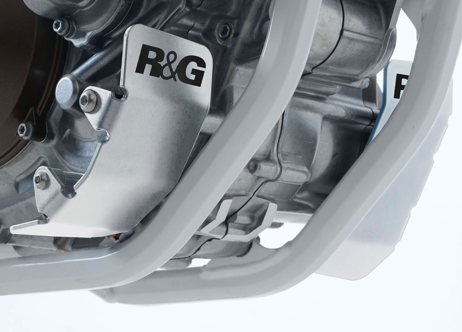 Husqvarna Fs 450 15 Coppia Protezione Motore Colore Alluminio 12038 - Endurrad