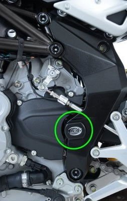 Inserto Prot Telaio Sx Dx Pivot Forcellone Mv Agusta 675 800 Brutale F3 675 800 Rivale 800 Dragster 7222 Rg FI0051BK - ENDURRAD