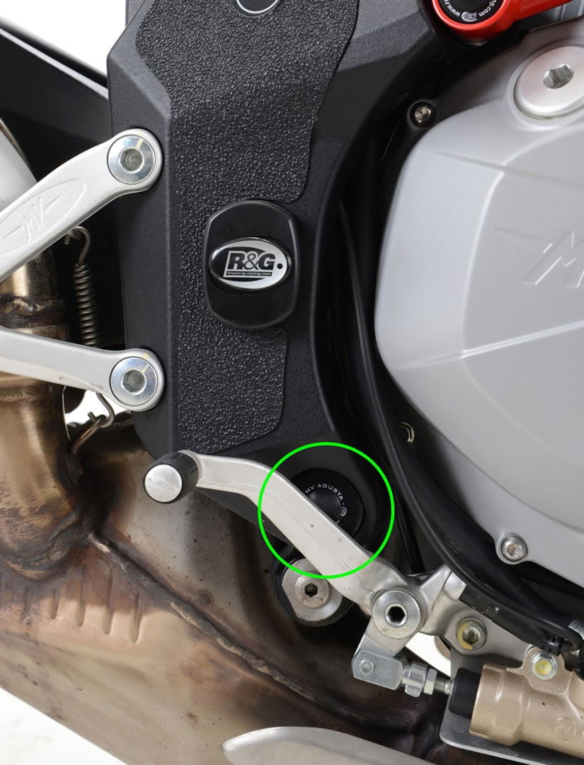 Inserto Protezione Telaio Dx Inferiore Mv Agusta Brutale 1090 13 1090R Rr 17348 - Endurrad