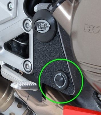 Inserto Protezione Telaio Dx Inferiori Honda Vfr 800 14 Crossrunner 15 11525 Rg FI0090BK - ENDURRAD