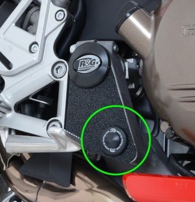 Inserto Protezione Telaio Dx Inferiori Honda Vfr 800 14 Crossrunner 15 11525 Rg FI0090BK - ENDURRAD