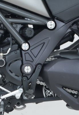Inserto protezione telaio, SX & DX (set da 6) DUCATI Diavel & Diavel strada (colore alluminio) - ENDURRAD