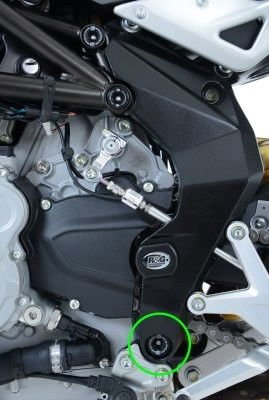 Inserto Protezione Telaio Sx Inferiore A Telaio Mv Agusta F3 675 800 Rivale 800 Dragster 800 10671 Rg FI0074BK - ENDURRAD