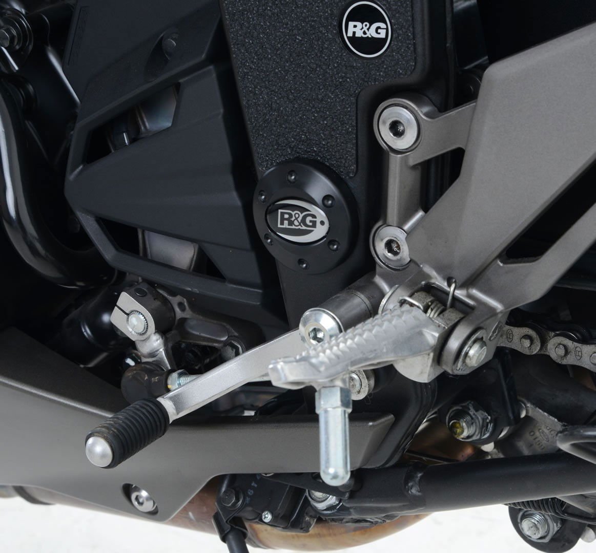 Inserto protezione telaio, SX inferiore Kawasaki Z 300 - Z250 '13 - '18 - SX o DX posteriore montaggio a motore R1250GS '18 - ENDURRAD