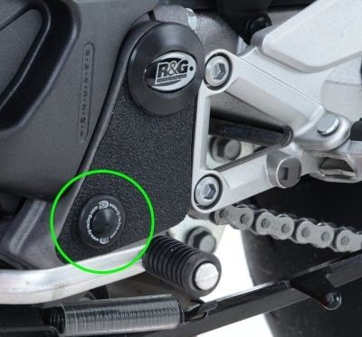 Inserto Protezione Telaio Sx Inferiori Honda Vfr 800 14 Crossrunner 15 11523 Rg FI0088BK - ENDURRAD