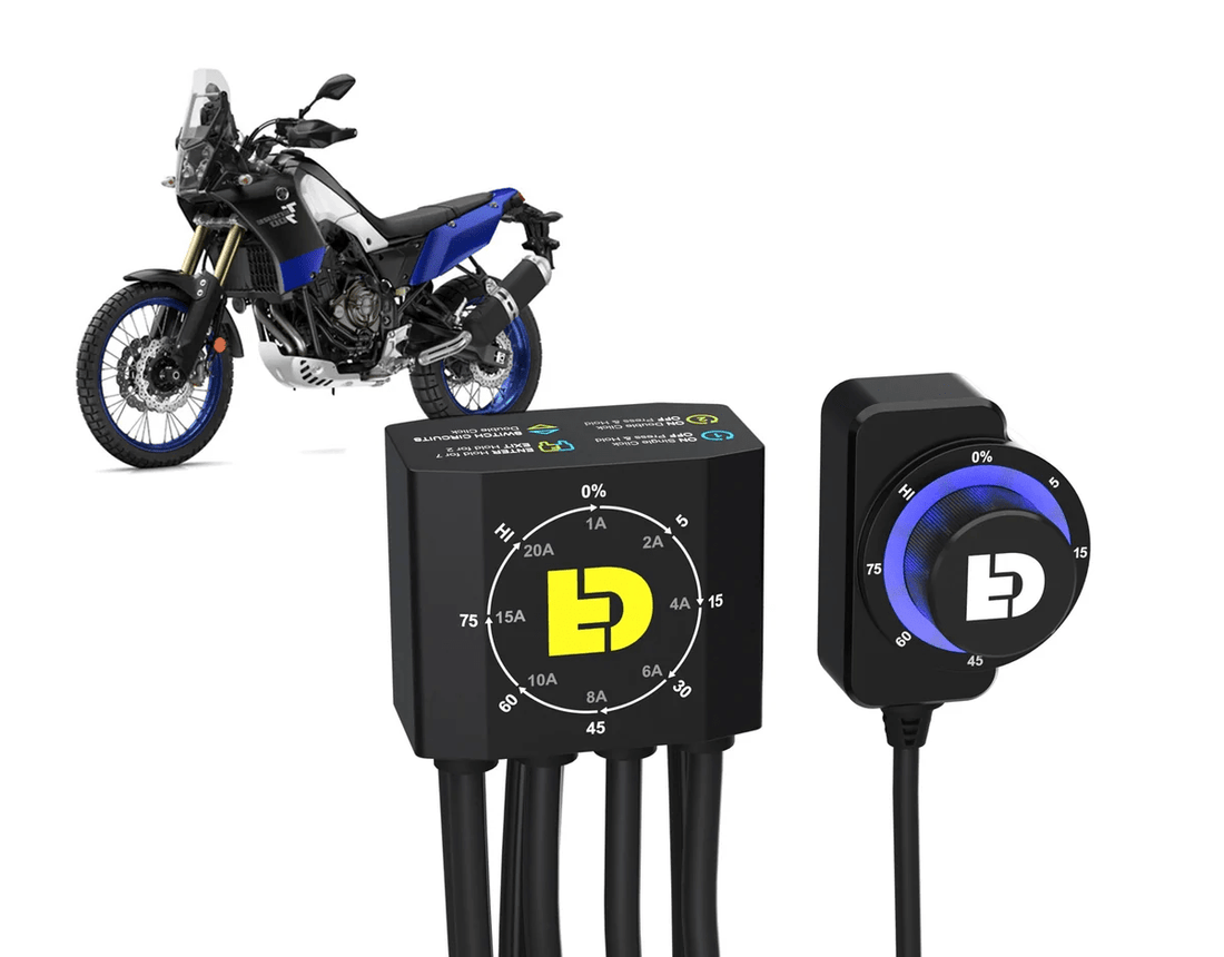 Interruttore DIALDIM con cablaggio specifico per YAMAHA TENERE 700 Den