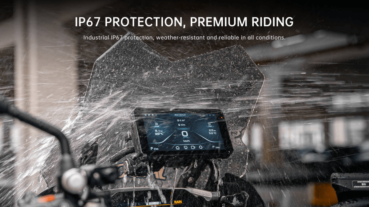 Jado S6 – Monitor Moto 6" Wireless con CarPlay, Android Auto - ENDURRAD