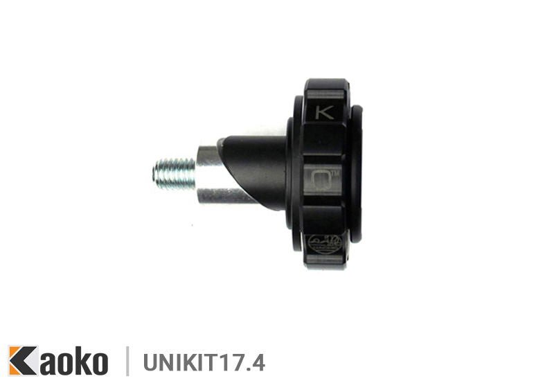 KAOKO stabilizzatore manubrio con cruise control - Kawasaki KLR 650 A (con o senza paramani OEM anche con Barkbusters senza compo - ENDURRAD