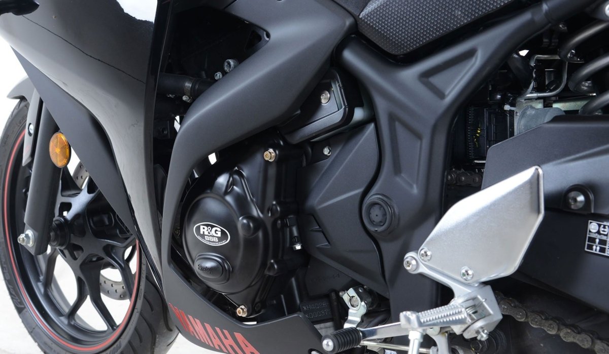 Kit 2 Pezzi ECC0184BK ECC0185BK Prot Motore Yamaha Yzf R25 R3 Mt 25 Mt 03 Vers Racing 15507 Rg KEC0078R - ENDURRAD