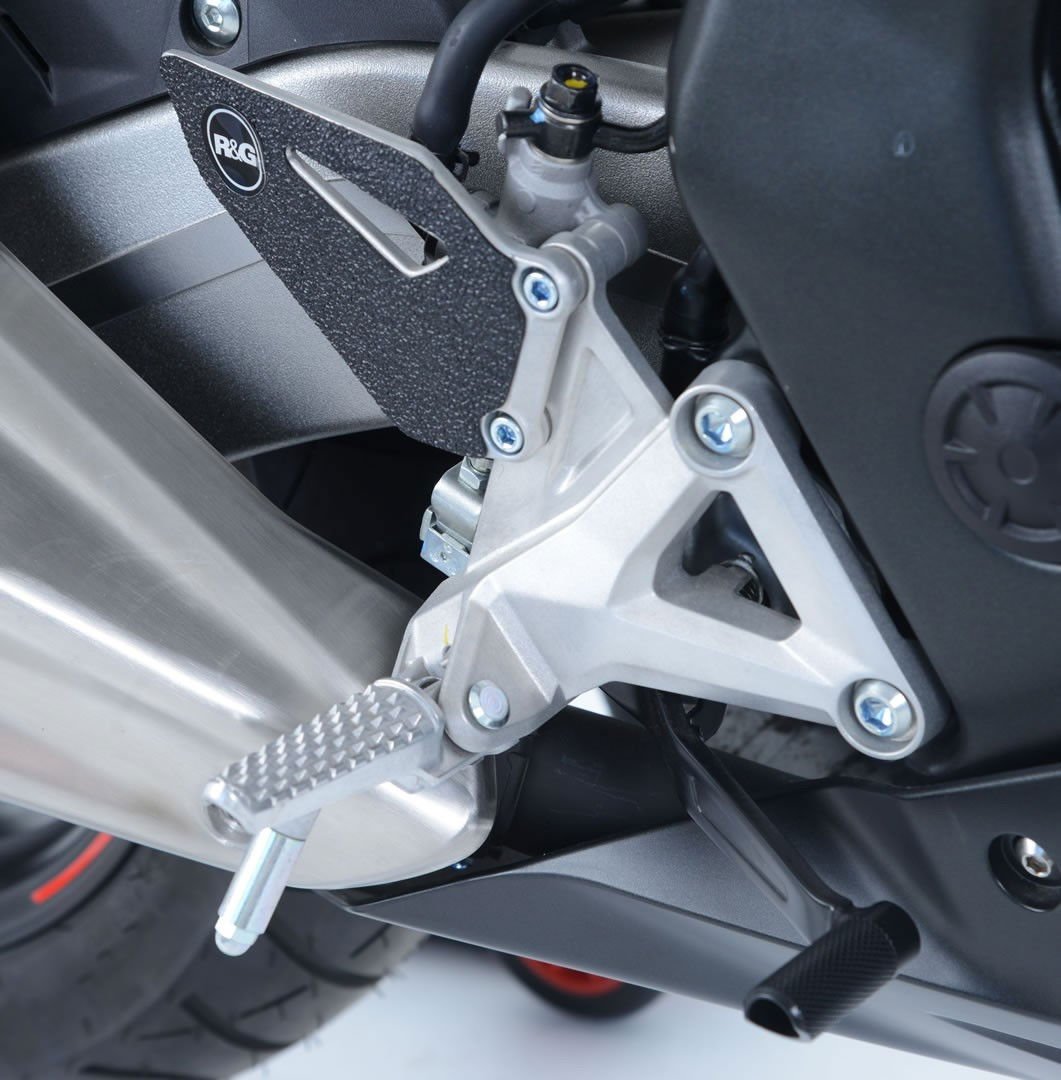 Kit 2PZ Adesivi Anti Scivolo Paratacco Honda CBR250RR 17 Nero 18303 Rg EZBG309BL - ENDURRAD