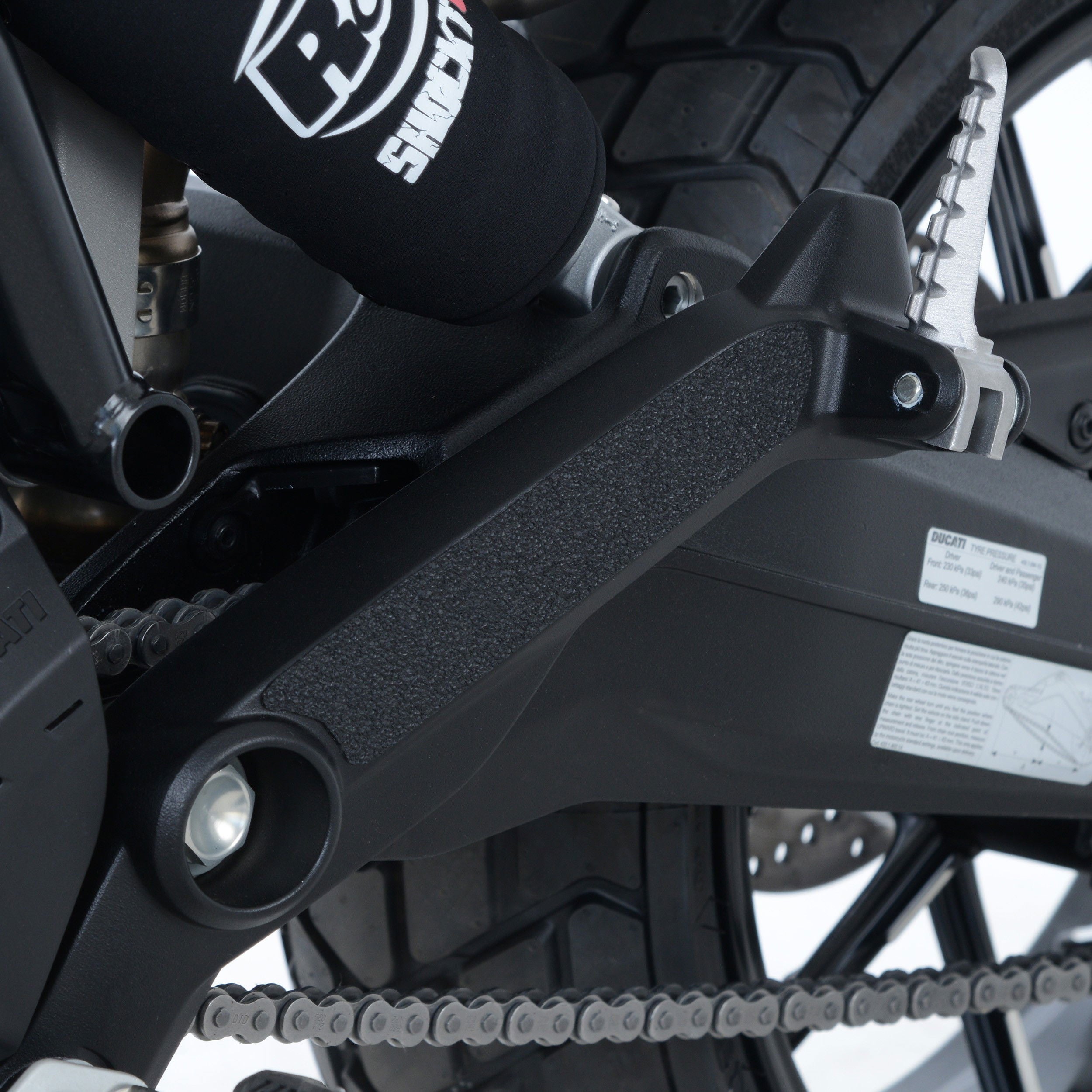 Kit 2PZ Adesivi Anti Scivolo Paratacco Ducati Scrambler 1100 65781 - Endurrad