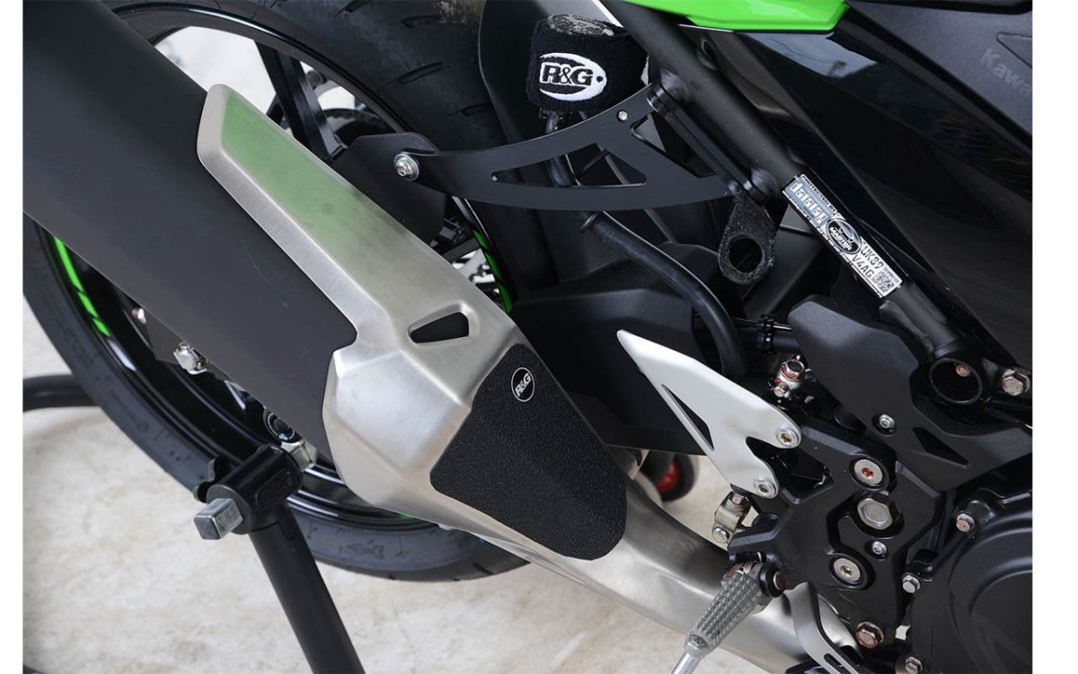 kit 2pz.adesivi anti - scivolo paratacco Kawasaki Ninja 400 - Ninja 250 '18 - Z400 '19 - Z250 '19 - nero - ENDURRAD