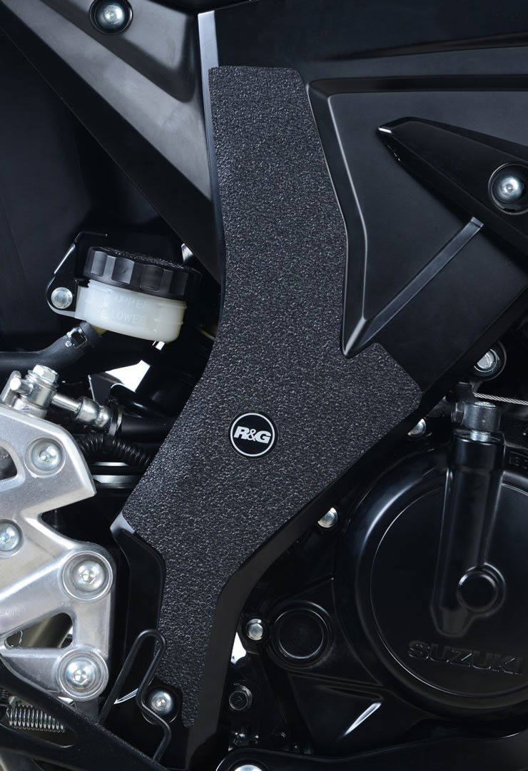 Kit 2PZ Adesivi Anti Scivolo Paratacco Suzuki Gsx R 125 Gsx S 125 Nero EZBG711BL R G 55054 Rg EZBG711BL - Endurrad