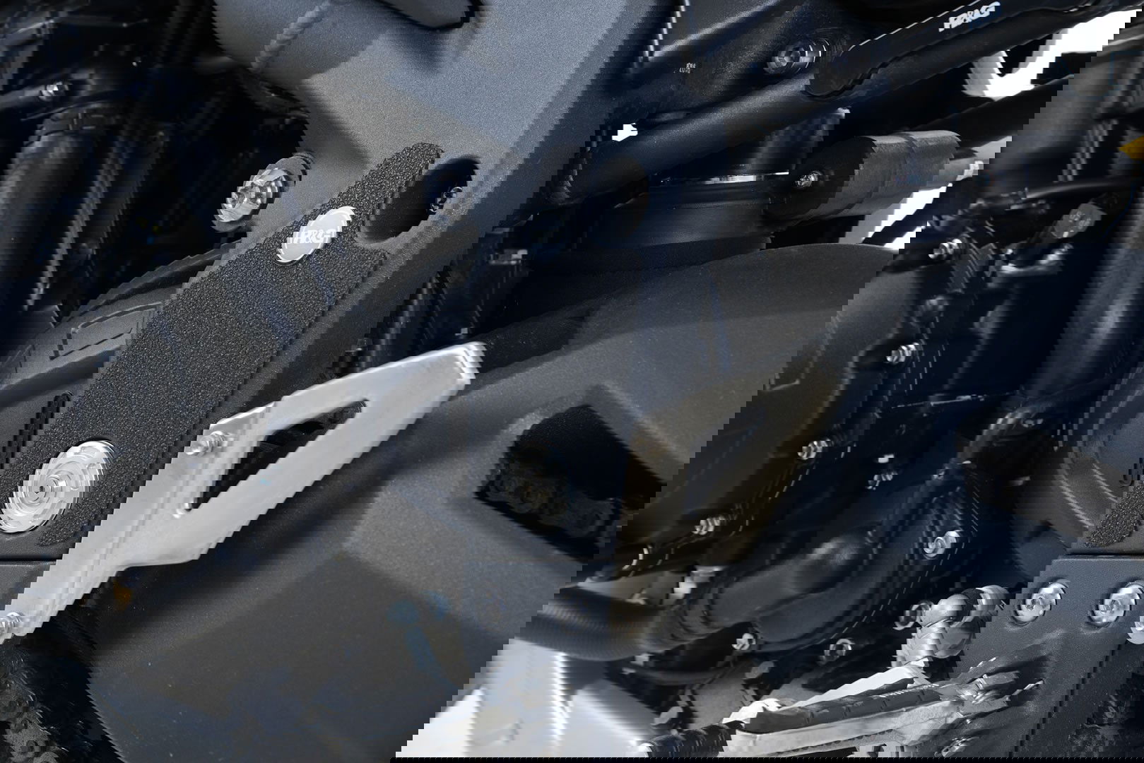 Kit 2pz.adesivi anti-scivolo paratacco Triumph Tiger 1050 Sport '16- (telaio) - nero