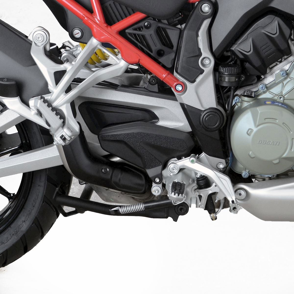 Kit 3pz.adesivi anti - scivolo paratacco Ducati Multistrada V4 (S) (Sport) '21 - (telaio dx - sx, forcellone sx) - ENDURRAD