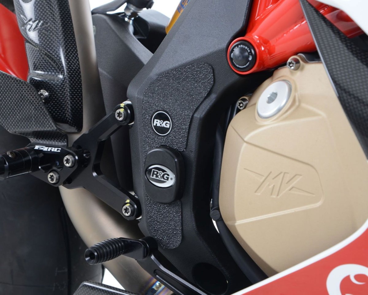 Kit 3pz.adesivi anti - scivolo paratacco MV Agusta F 4 1000R '10 - F4RR - F4RC - nero - ENDURRAD