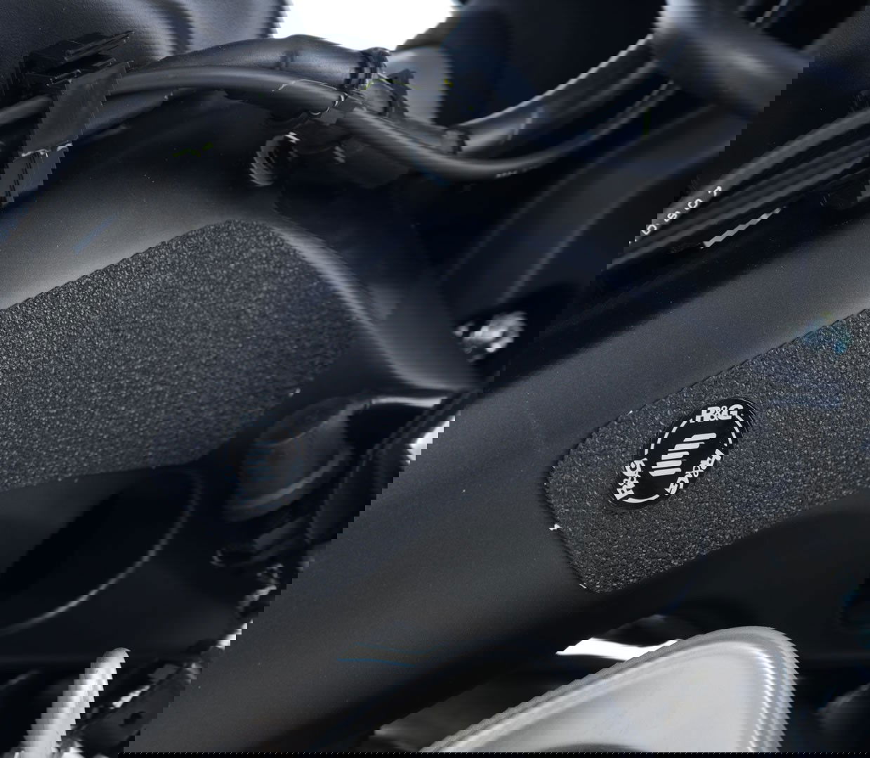 Kit 3pz.adesivi anti-scivolo paratacco YAMAHA MT-09 / MT-09 SP '18- / MT-09 Tracer / XSR900 / Tracer 900 GT (forcellone) - nero