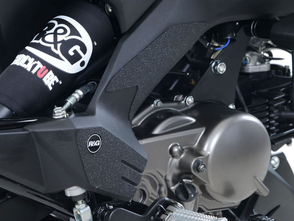Kit 4PZ Adesivi Anti Scivolo Paratacco Kawasaki Z125 Nero Solo Telaio R G 18044 Rg EZBG406BL - ENDURRAD