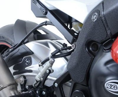 kit 4pz.adesivi anti - scivolo paratacco BMW S 1000 RR '15 - nero (forcellone e telaio) - ENDURRAD