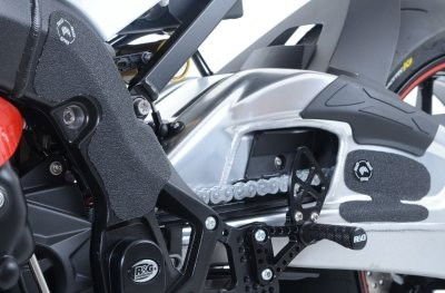 kit 4pz.adesivi anti - scivolo paratacco BMW S 1000 RR '15 - nero (forcellone e telaio) - ENDURRAD
