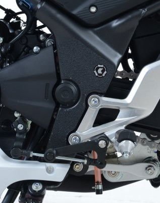 kit 4pz.adesivi anti - scivolo paratacco HONDA CBR 300 R - nero (solo telaio) - ENDURRAD