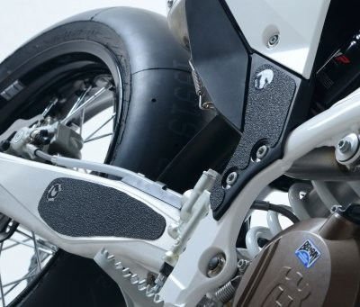 Kit 4pz.adesivi anti - scivolo paratacco Husqvarna FS 450 '15 - nero (sopra pedane su forcellone) - ENDURRAD