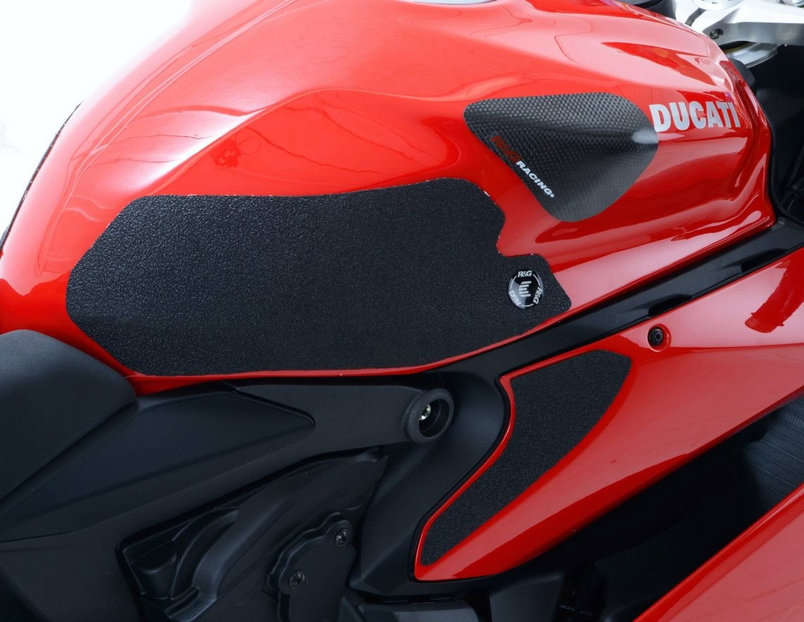 Kit 4PZ Adesivi Anti Scivolo Serbatoio Ducati 899 959 1199 1299 V2 Panigale Trasparente 12254 - Endurrad